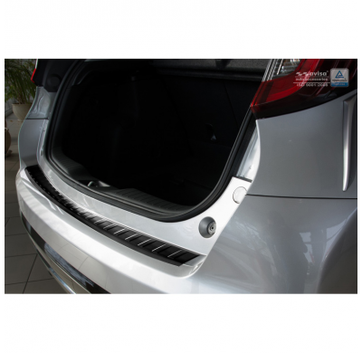 Protector Paragolpes Trasero Negro Acero Inox Honda Civic Ix 5-Doors Facelift 2015- 'Ribs'